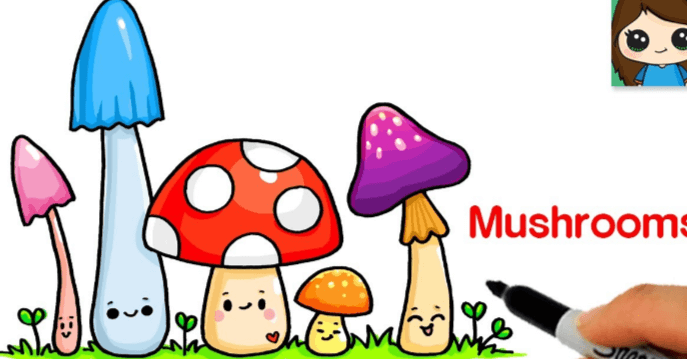 Cute:7ziqkivryto= Mushroom Drawing