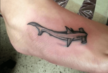 Outline:-Olmazrrfh4= Hammerhead Shark Tattoo