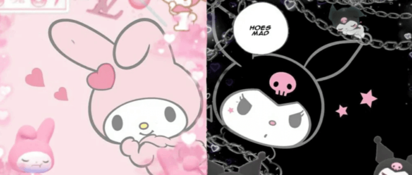 Anime:7sc2kcpgmc8= My Melody and Kuromi