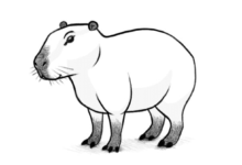 Simple:79qigb-Pz8o= Capybara Drawing